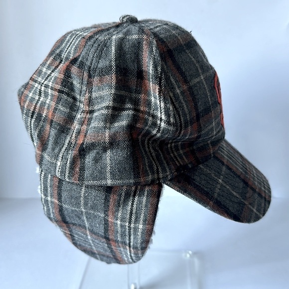 San Francisco Giants MLB Plaid Wool Earflap Hat - Picture 3 of 8